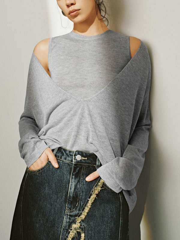 Knitted Long Sleeve T-Shirts