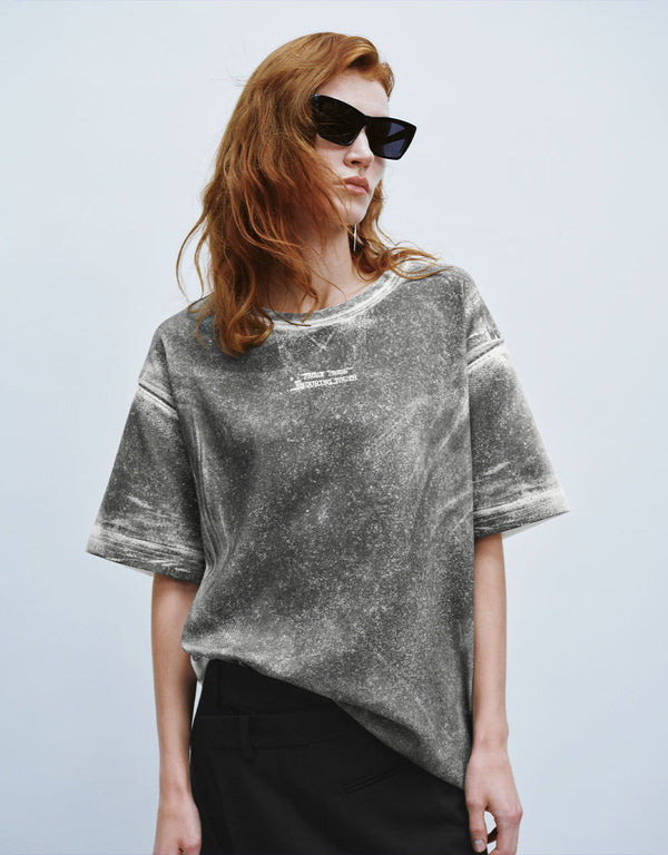 Printed Crew Neck Loose T-Shirt