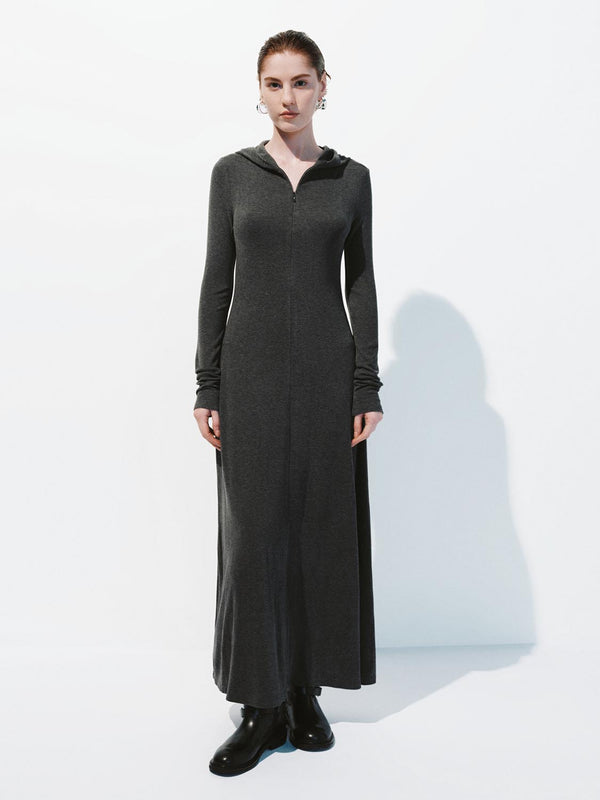 Collared Long Sleeve Maxi Dresses