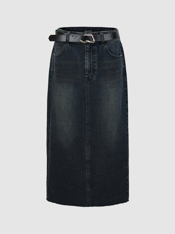 Regular Denim Skirts