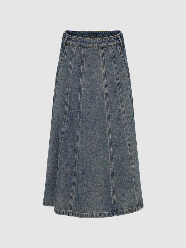 Loose Fishtail Denim Skirts