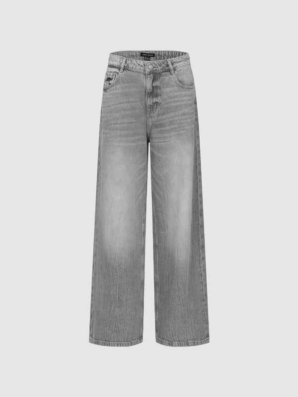 Washed Denim Jeans