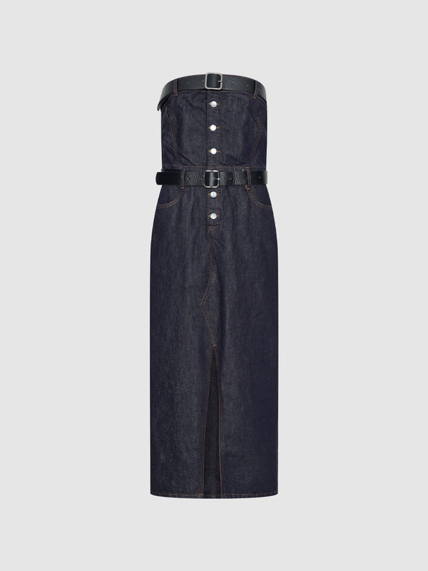 Strapless Denim Dresses