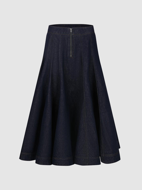 Denim Maxi Skirts