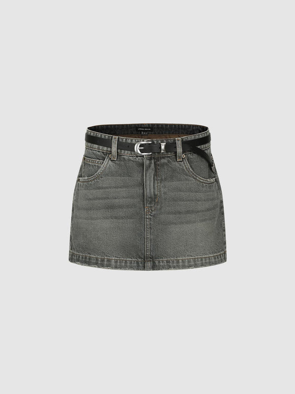 Denim Mini Skirts