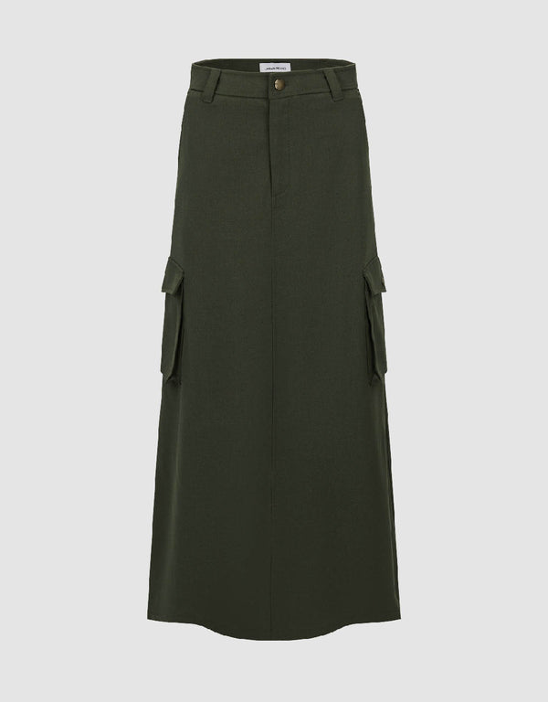 Midi A-Line Skirt