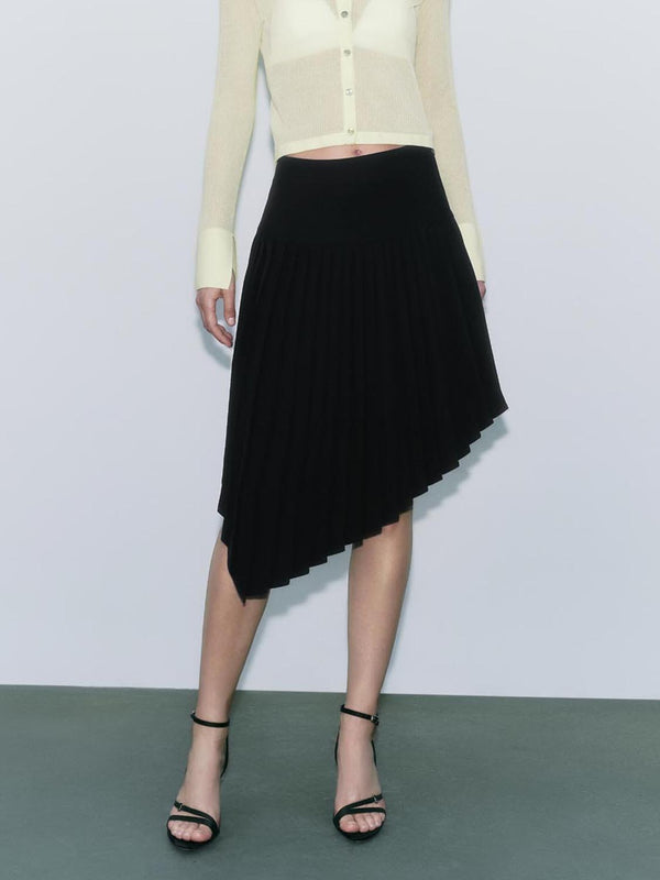 Pleated A-Line Skirts