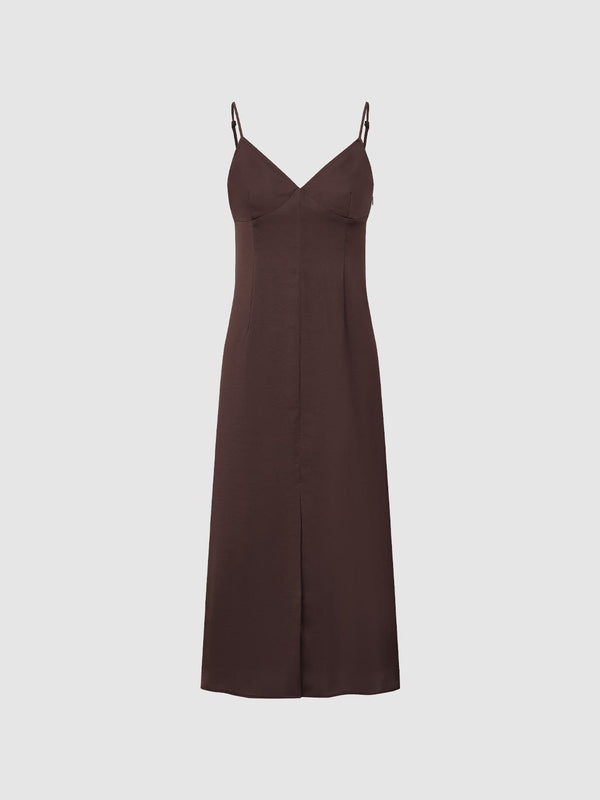 Strap A-Line Midi Dresses