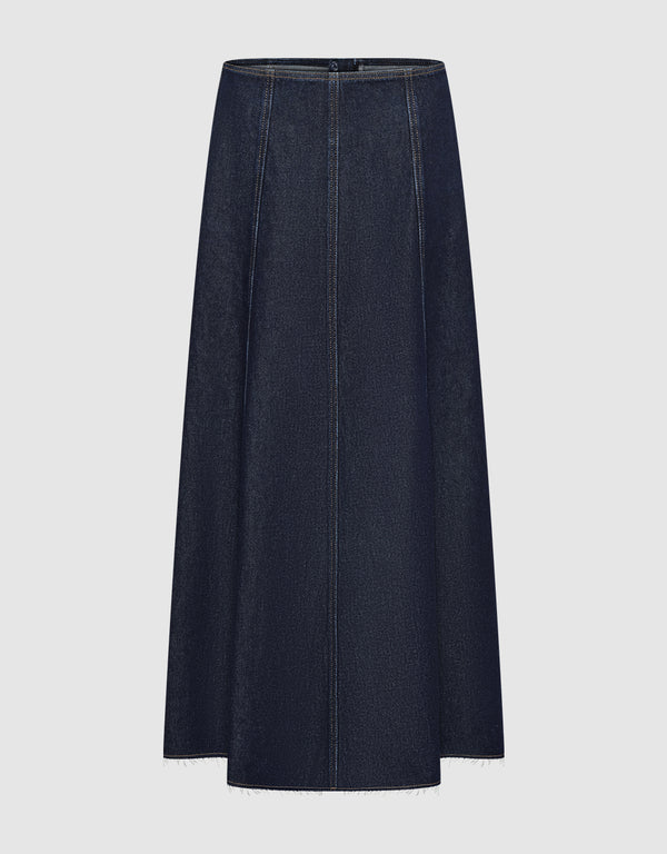 Midi Denim Skirt