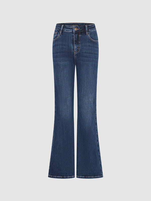 Skinny Denim Flared Jeans