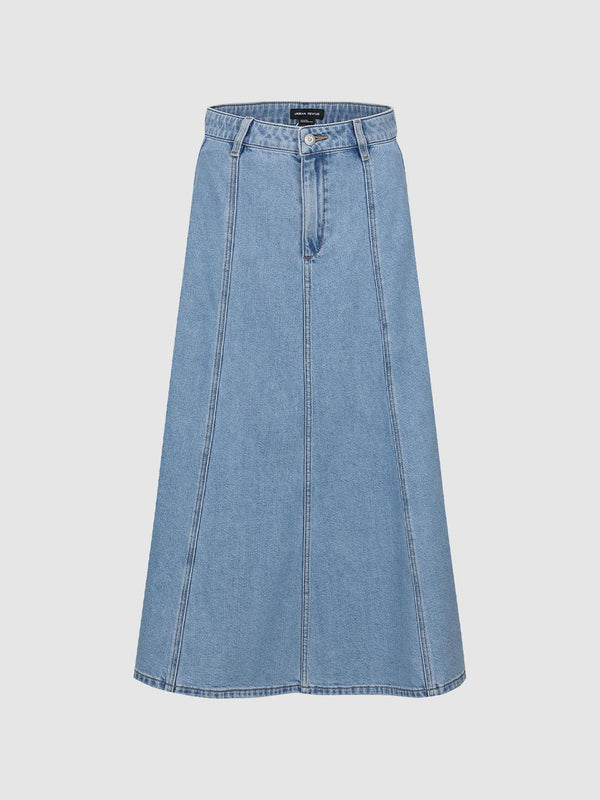 Midi Denim Skirts