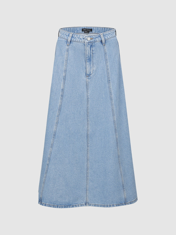 Midi Denim Skirts
