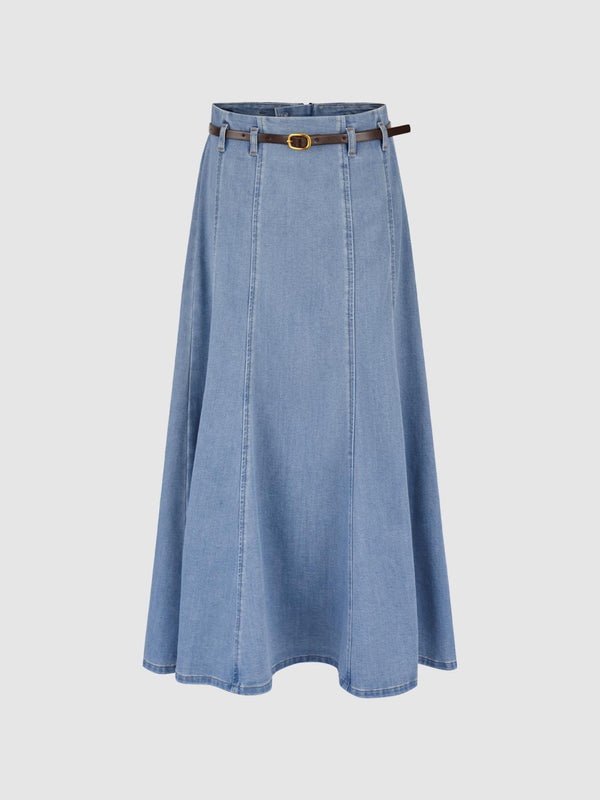 Denim Maxi Skirts
