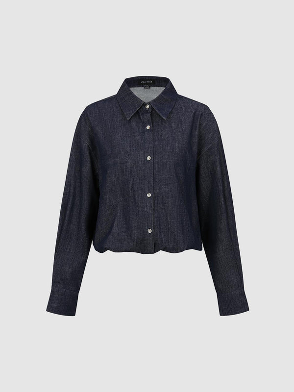 Cropped Denim Shirts