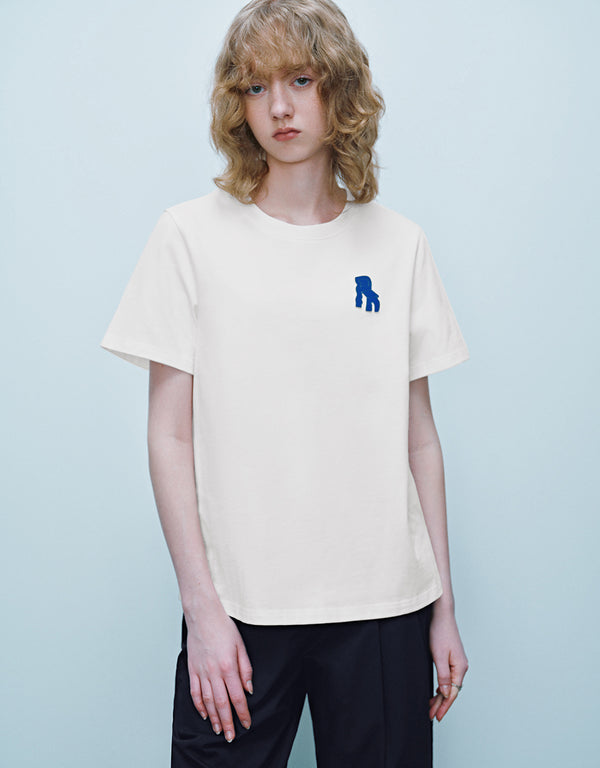 Crew Neck Straight T-Shirt