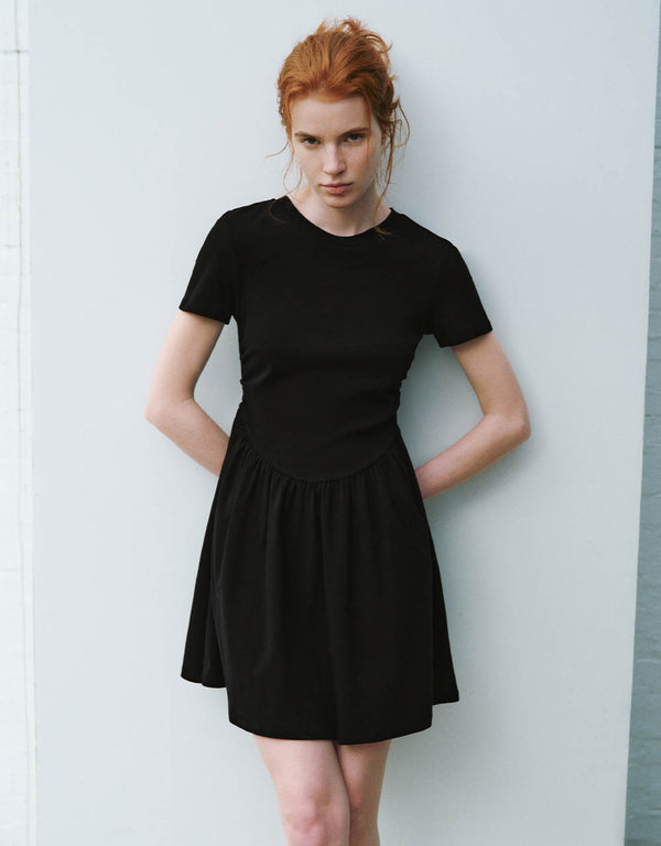 Crew Neck A-Line Dress