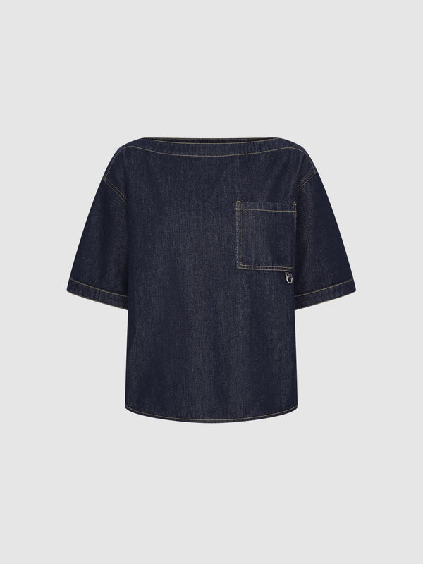 Patch Pocket Denim Shirts