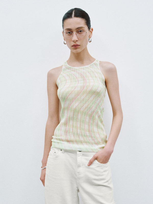 Knitted Sleeveless T-Shirts
