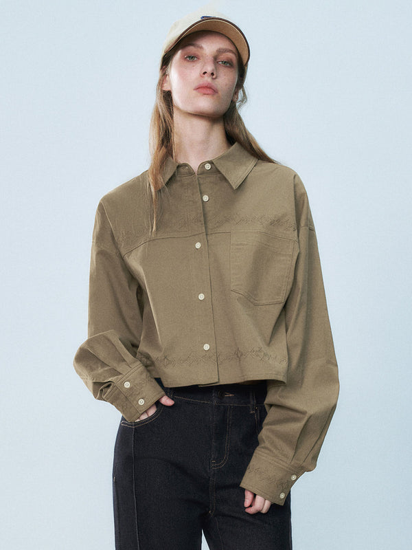 Cropped Button Up Shirts