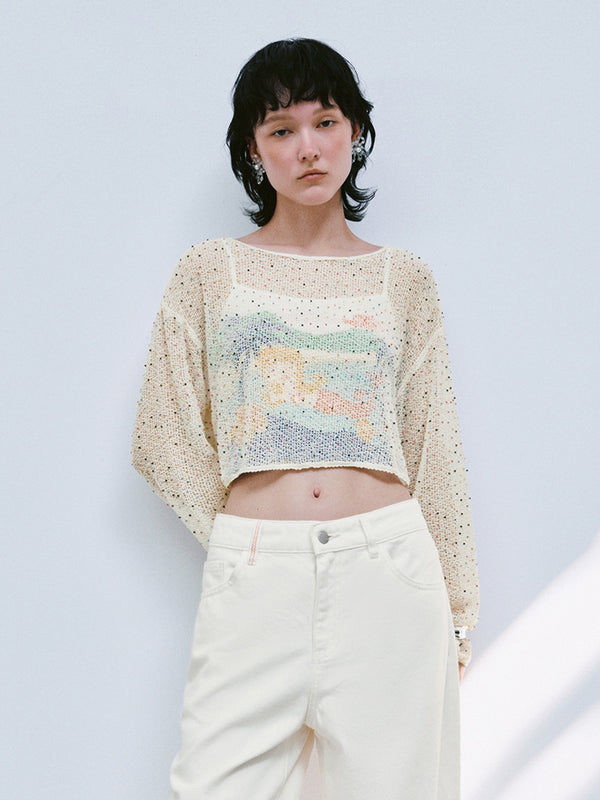 Sheer Long Sleeve T-Shirts