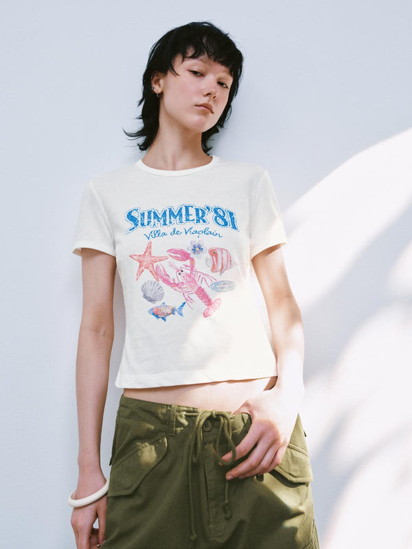 Printed Cropped T-Shirts