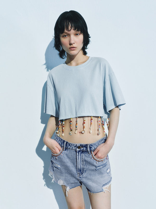 Cropped Short Sleeve T-Shirts