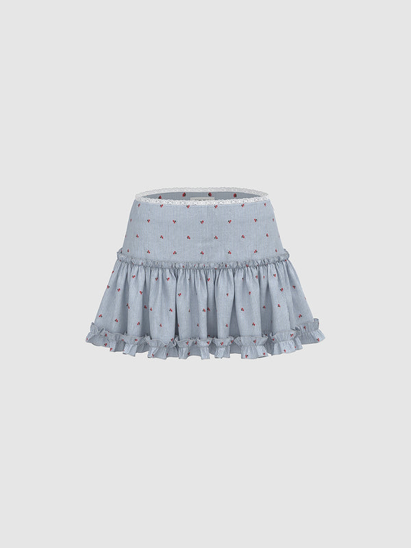 Striped A-Line Skirts