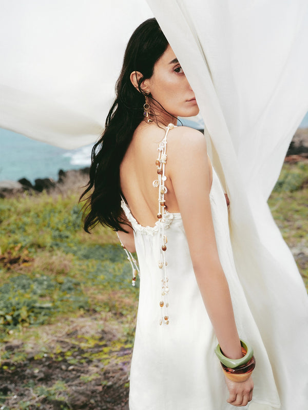 Shell Decor A-Line Dresses