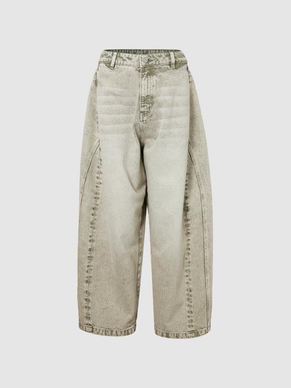 Wide-Leg Denim Jeans