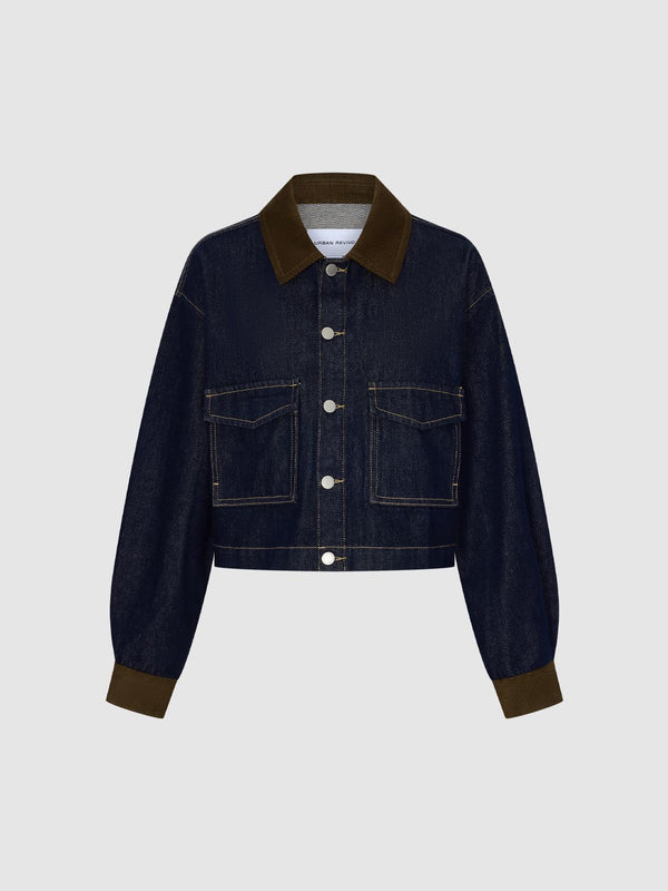 Collared Button Up Denim Jackets