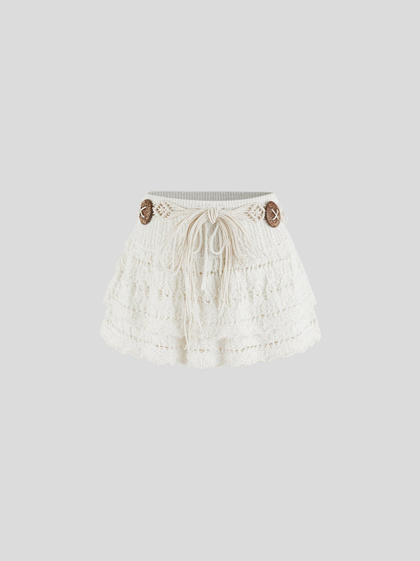 Mini A-Line Crochet Skirts