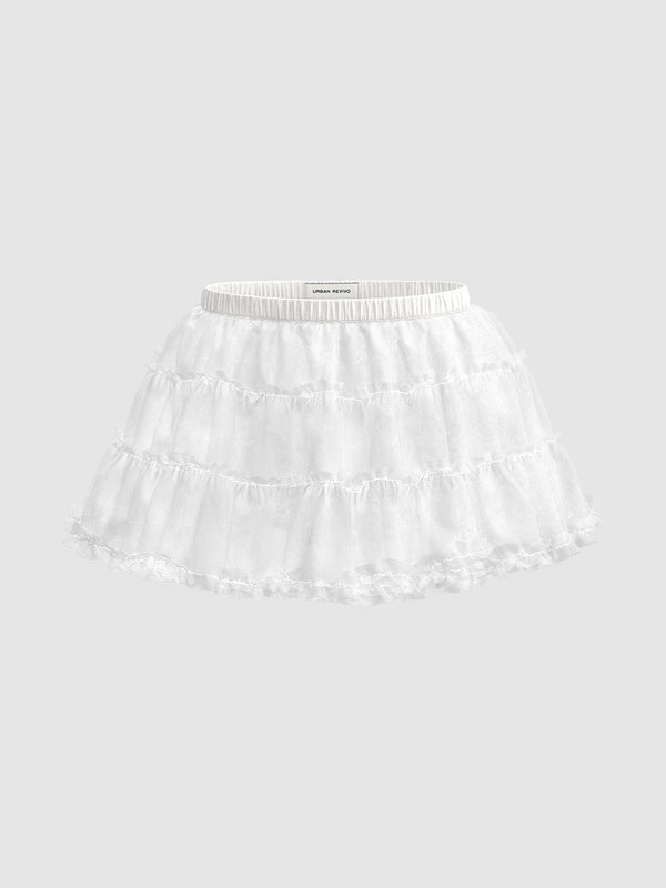 Ruffle Hem A-Line Skirts