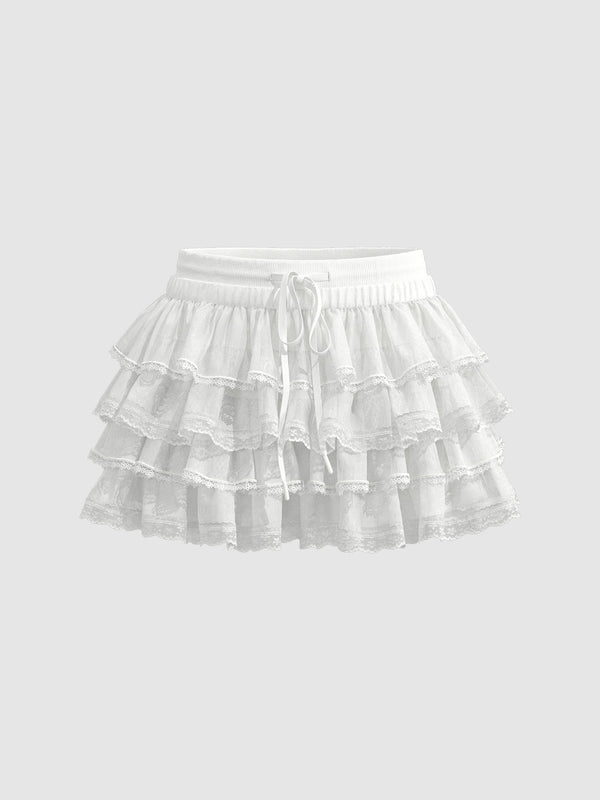 Ruffle Hem A-Line Skirts