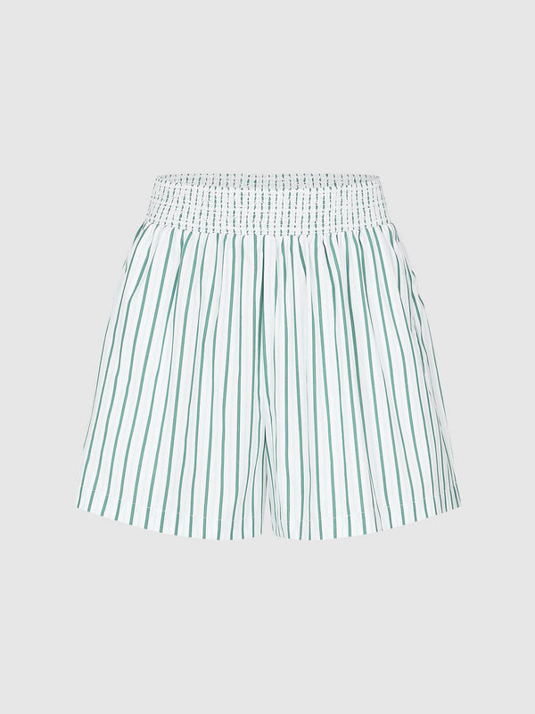 Oversized Striped Shorts