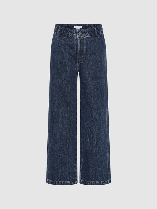 Long Denim Straight Jeans