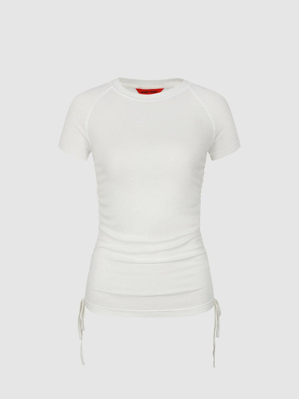 Ruched Waist Slim Fit T-Shirts