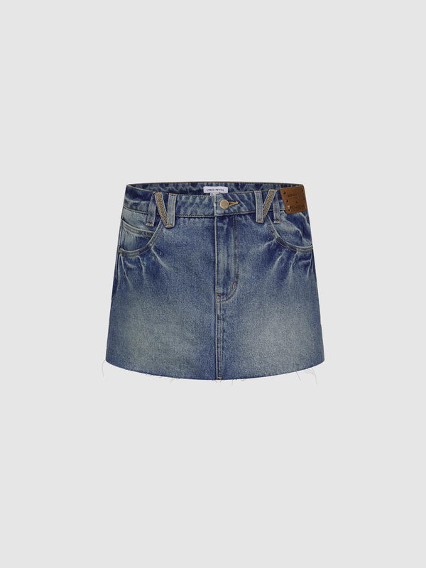 Denim Mini Skirts