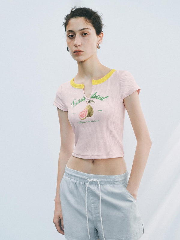 Cropped Printed T-Shirts