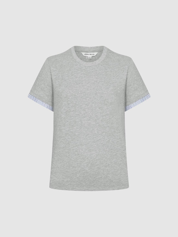 2 In 1 Crew Neck T-Shirts