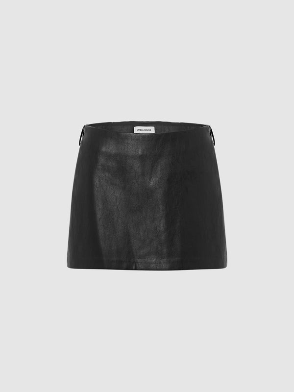 Leather A-Line Skirts