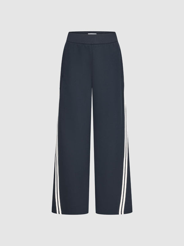 Side Strip Wide Leg Pants