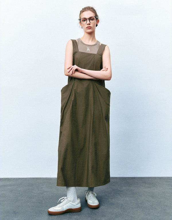 Sleeveless Straight A-Line Dress