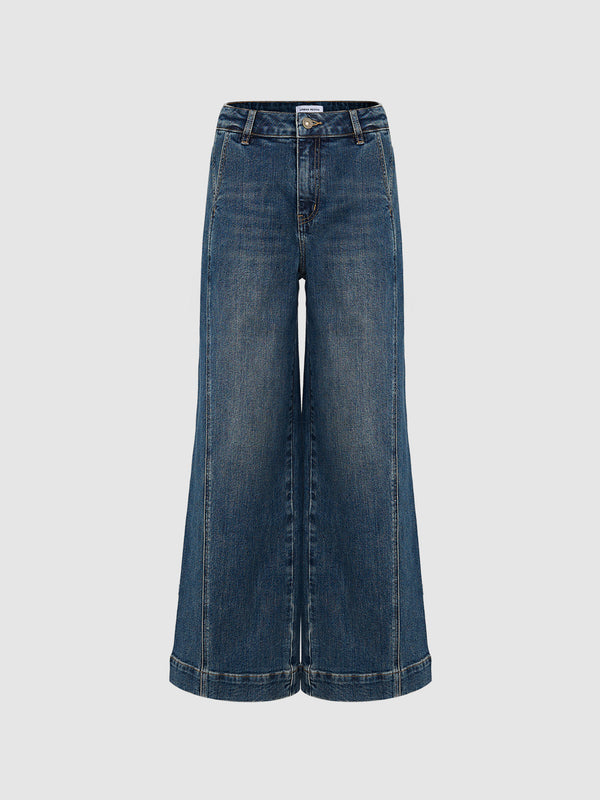 Denim Flared Leg Jeans