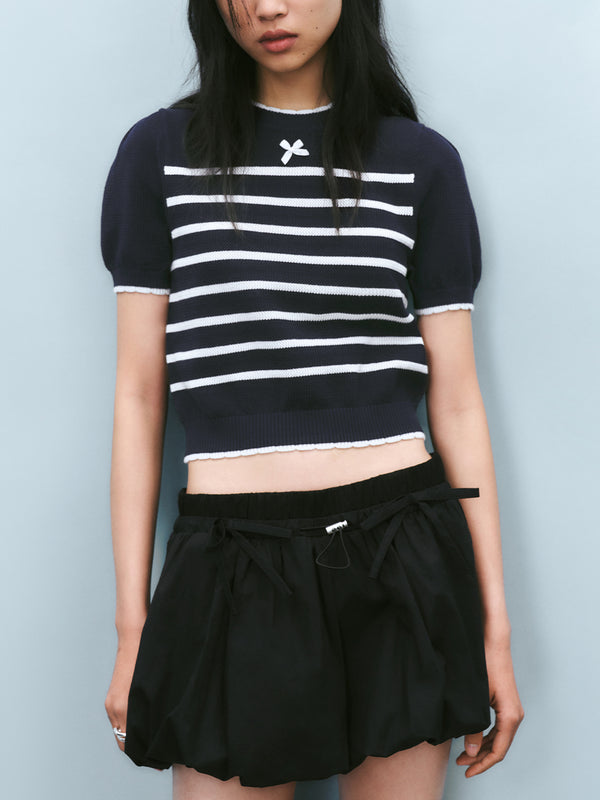 Knitted Striped T-Shirts